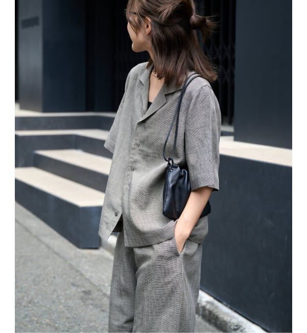 OUTDOOR PRODUCTS Usual Things「≪予約≫リネンブレンドオープンカラーシャツ セットアップ対応」|シャツ・ブラウス|