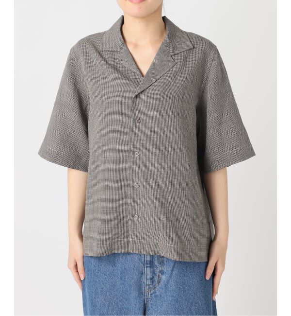 OUTDOOR PRODUCTS Usual Things「≪予約≫リネンブレンドオープンカラーシャツ セットアップ対応」|シャツ・ブラウス|