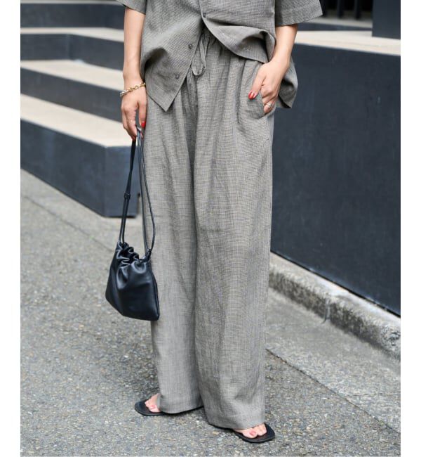 OUTDOOR PRODUCTS Usual Things「≪予約≫リネンブレンドイージーパンツ セットアップ対応」|スラックス|