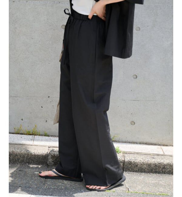 OUTDOOR PRODUCTS Usual Things「≪予約≫リネンブレンドイージーパンツ セットアップ対応」|スラックス|