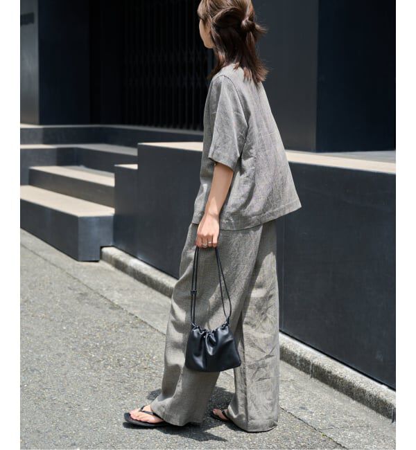 OUTDOOR PRODUCTS Usual Things「≪予約≫リネンブレンドイージーパンツ セットアップ対応」|スラックス|