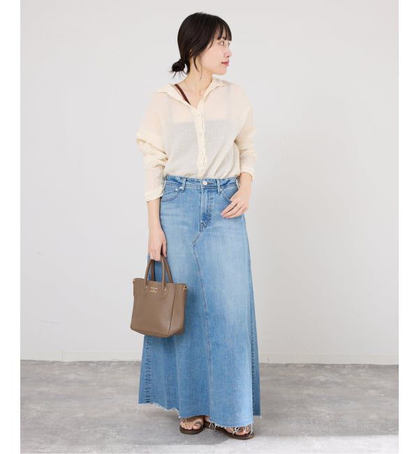 IENA「《WEB/一部店舗限定》YOUNG&OLSEN EMBOSSED LEATHER D TOTE S バッグ YO2601-GD003」|トートバッグ|