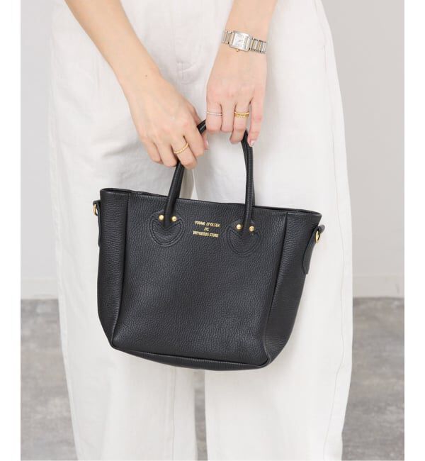 IENA「《WEB/一部店舗限定》YOUNG&OLSEN EMBOSSED LEATHER D TOTE S バッグ YO2601-GD003」|トートバッグ|