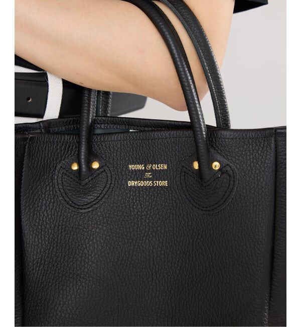 IENA「《WEB/一部店舗限定》YOUNG&OLSEN EMBOSSED LEATHER D TOTE S バッグ YO2601-GD003」|トートバッグ|