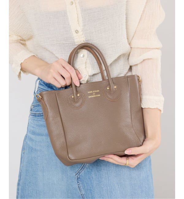 IENA「《WEB/一部店舗限定》YOUNG&OLSEN EMBOSSED LEATHER D TOTE S バッグ YO2601-GD003」|トートバッグ|
