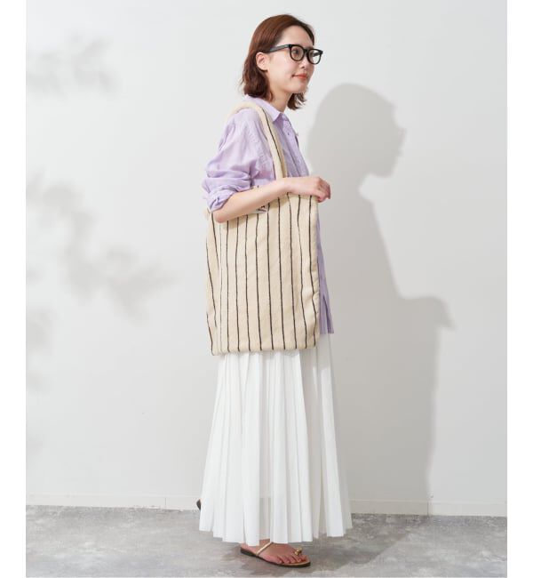 SLOBE IENA「《追加》BONGUSTA/ボングスタ naram striped トートバッグ」|トートバッグ|
