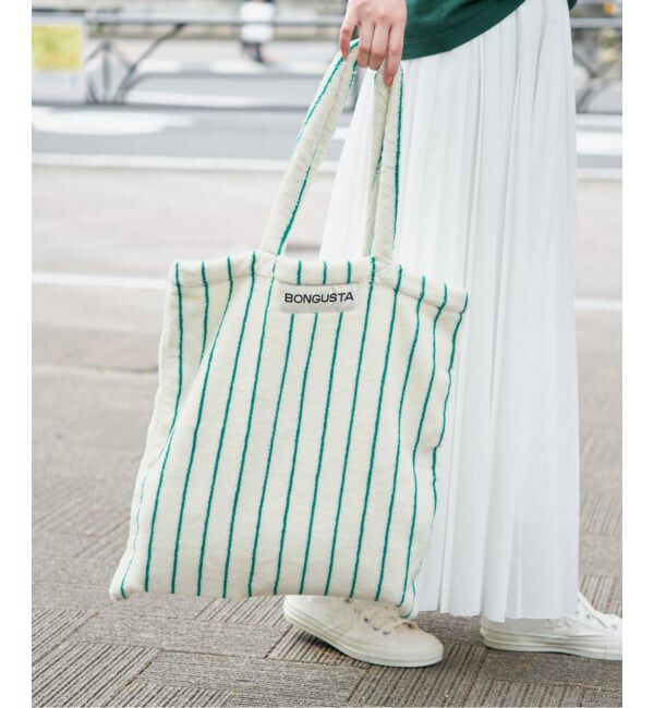 SLOBE IENA「《追加》BONGUSTA/ボングスタ naram striped トートバッグ」|トートバッグ|