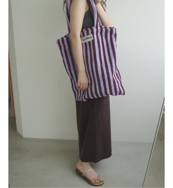 SLOBE IENA「《追加》BONGUSTA/ボングスタ naram striped トートバッグ」|トートバッグ|