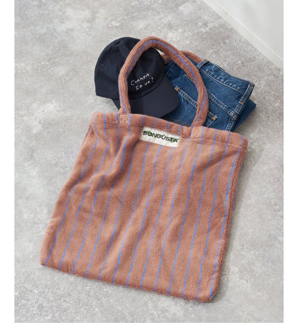 SLOBE IENA「《追加》BONGUSTA/ボングスタ naram striped トートバッグ」|トートバッグ|