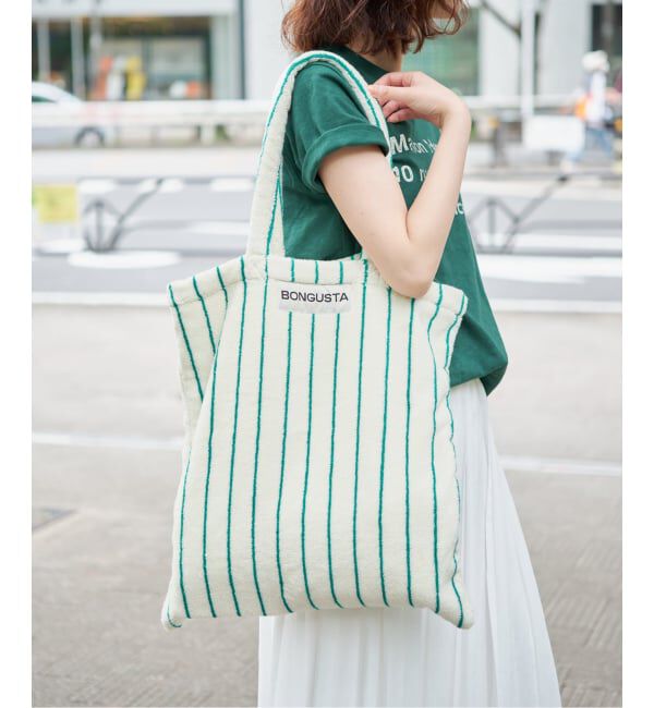 SLOBE IENA「《追加》BONGUSTA/ボングスタ naram striped トートバッグ」|トートバッグ|