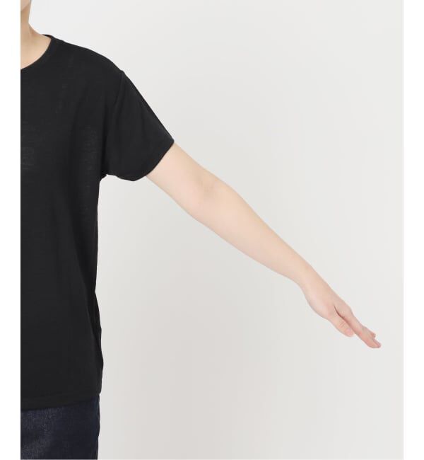 SLOBE IENA「《追加2》スラブ天竺5分袖TEE」|Tシャツ・カットソー|