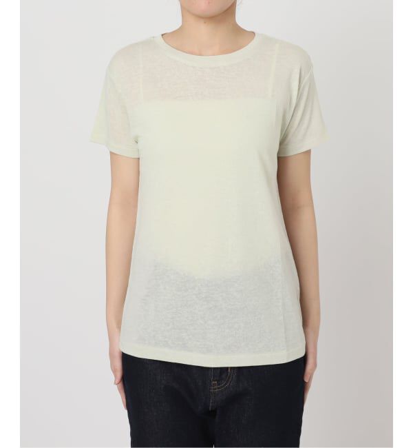 SLOBE IENA「《追加2》スラブ天竺5分袖TEE」|Tシャツ・カットソー|