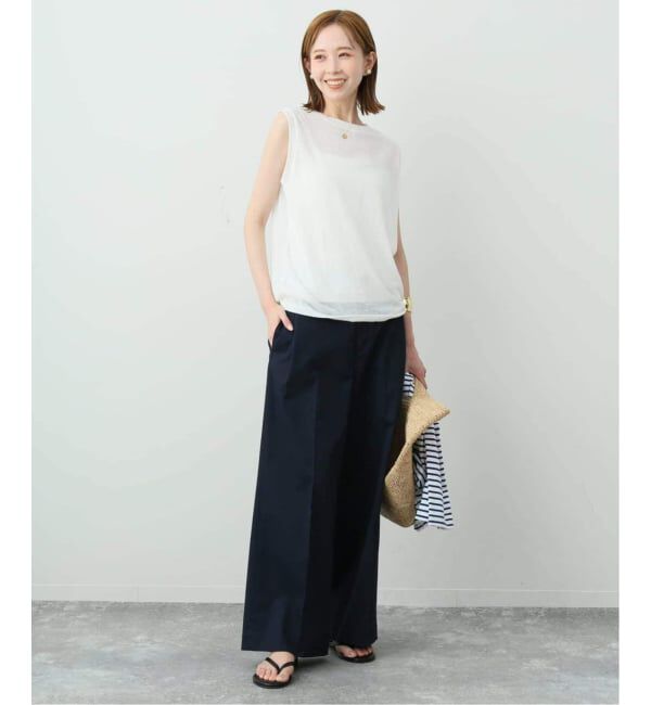 SLOBE IENA「《追加2》スラブ天竺ノースリーブTEE」|Tシャツ・カットソー|