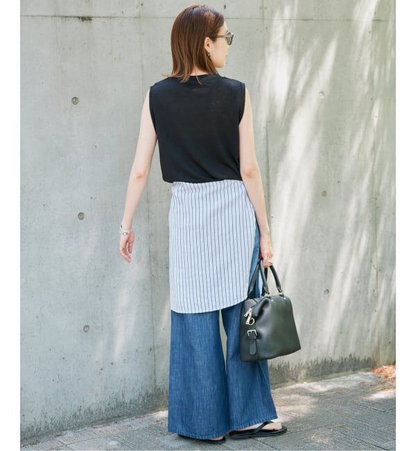 SLOBE IENA「《追加2》スラブ天竺ノースリーブTEE」|Tシャツ・カットソー|