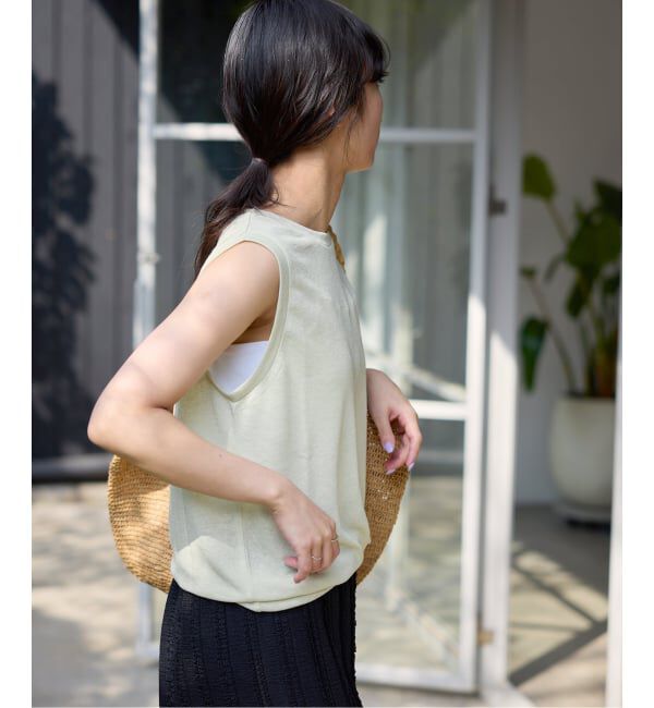 SLOBE IENA「《追加2》スラブ天竺ノースリーブTEE」|Tシャツ・カットソー|