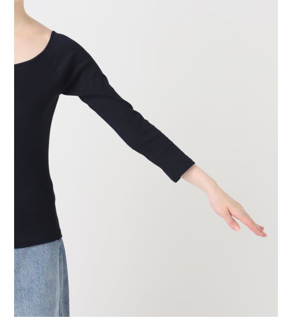 IENA「コンパクトベアテレコボートネック」|Tシャツ・カットソー|