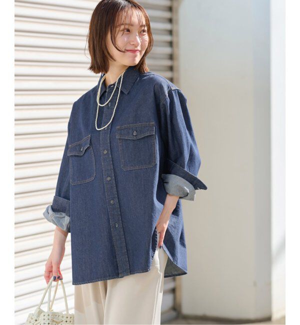 JOURNAL STANDARD relume「《追加4》9oz C/Rデニムワークシャツ」|シャツ・ブラウス|