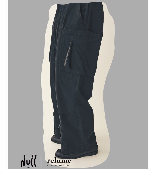 JOURNAL STANDARD relume「NULL TOKYO / ヌル トウキョウ 別注 アウトサイド ロング パンツ　」|カーゴ|ブラック