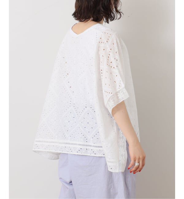 journal standard luxe「《予約》カットワークレース ポンチョブラウス」|シャツ・ブラウス|