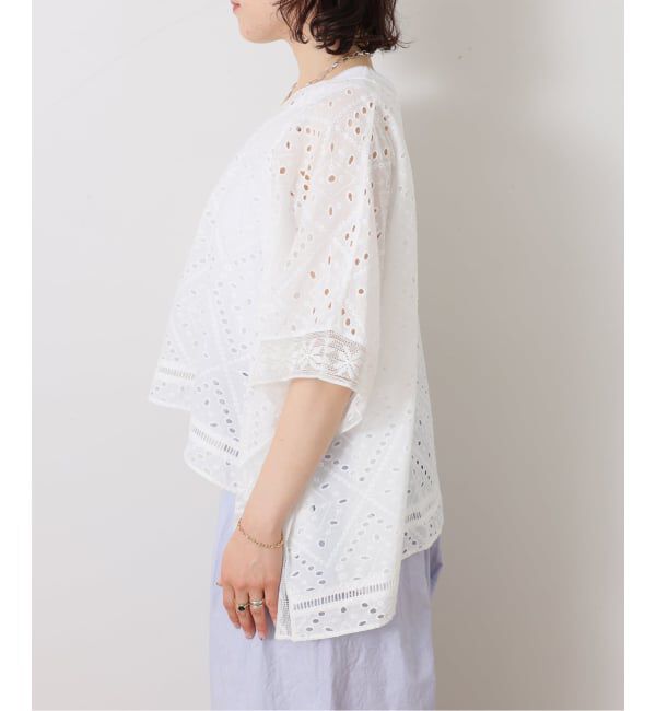 journal standard luxe「《予約》カットワークレース ポンチョブラウス」|シャツ・ブラウス|