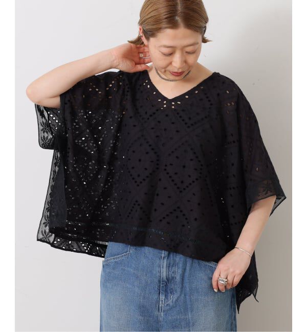 journal standard luxe「《予約》カットワークレース ポンチョブラウス」|シャツ・ブラウス|