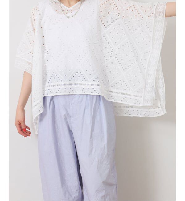 journal standard luxe「《予約》カットワークレース ポンチョブラウス」|シャツ・ブラウス|