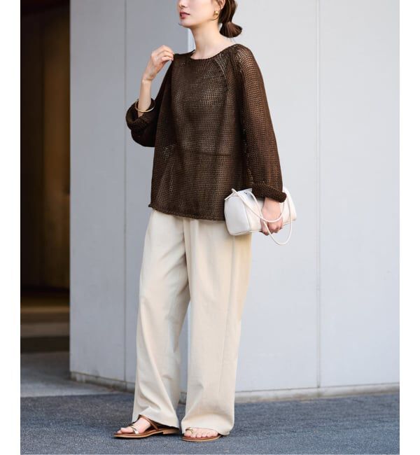 FRAMeWORK「≪追加≫LINEN CORD ニット 2」|ニット・セーター|
