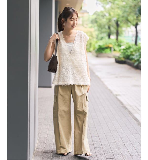 Spick and Span「《予約》コットンカーゴイージーパンツ」|カーゴ|