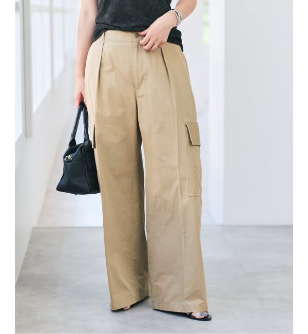 Spick and Span「《予約》コットンカーゴイージーパンツ」|カーゴ|