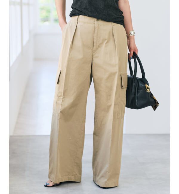 Spick and Span「《予約》コットンカーゴイージーパンツ」|カーゴ|
