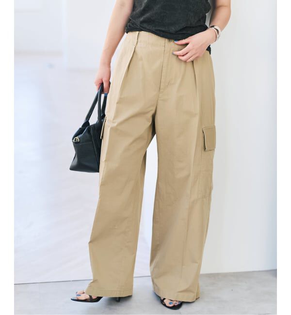 Spick and Span「《予約》コットンカーゴイージーパンツ」|カーゴ|