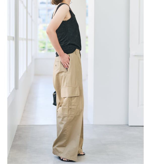 Spick and Span「《予約》コットンカーゴイージーパンツ」|カーゴ|