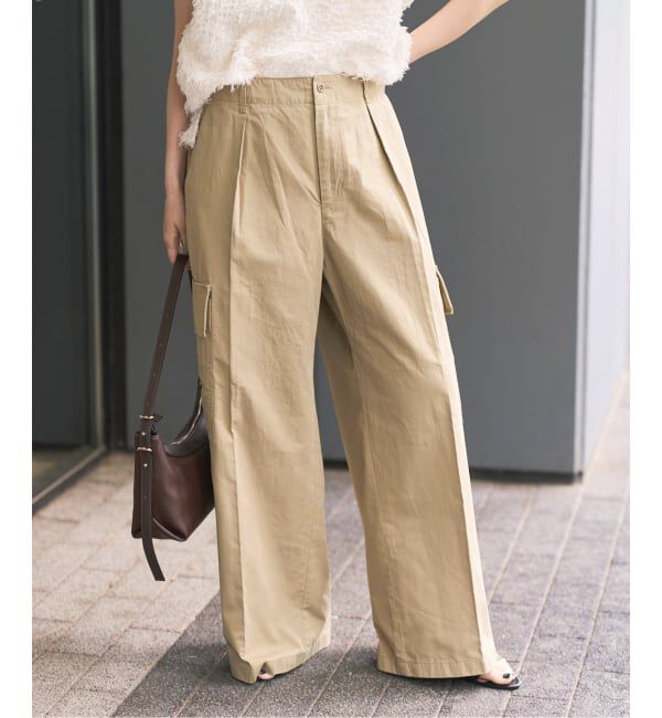 Spick and Span「《予約》コットンカーゴイージーパンツ」|カーゴ|
