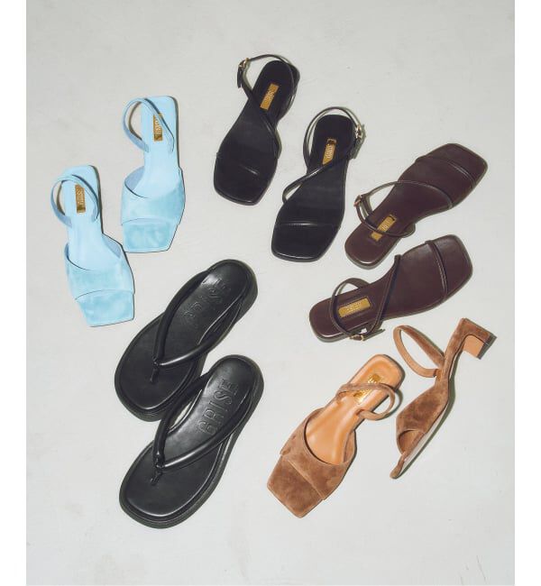 GRISE「《WEB+一部店舗限定》MIDORI UEEDA&times;GRISEアツゾコチューブトングサンダル」|サンダル|