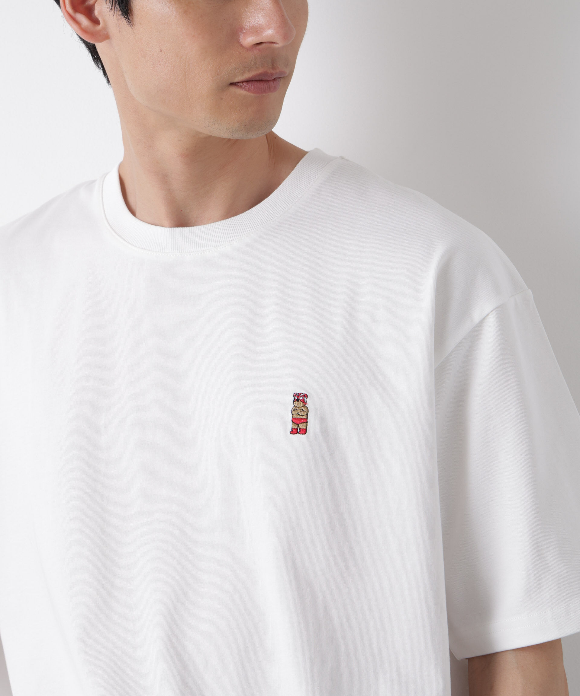 nano･universe「ナノベア ワイドTシャツ半袖 プロレス」|Tシャツ・カットソー|