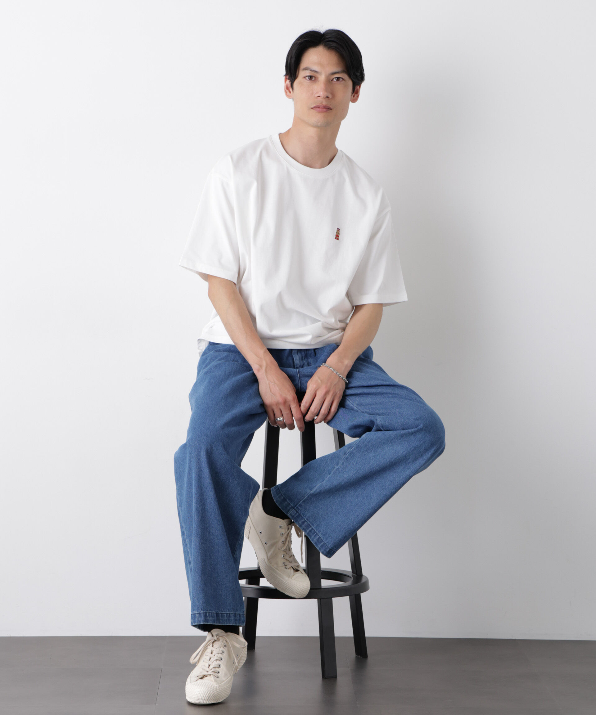 nano･universe「ナノベア ワイドTシャツ半袖 プロレス」|Tシャツ・カットソー|