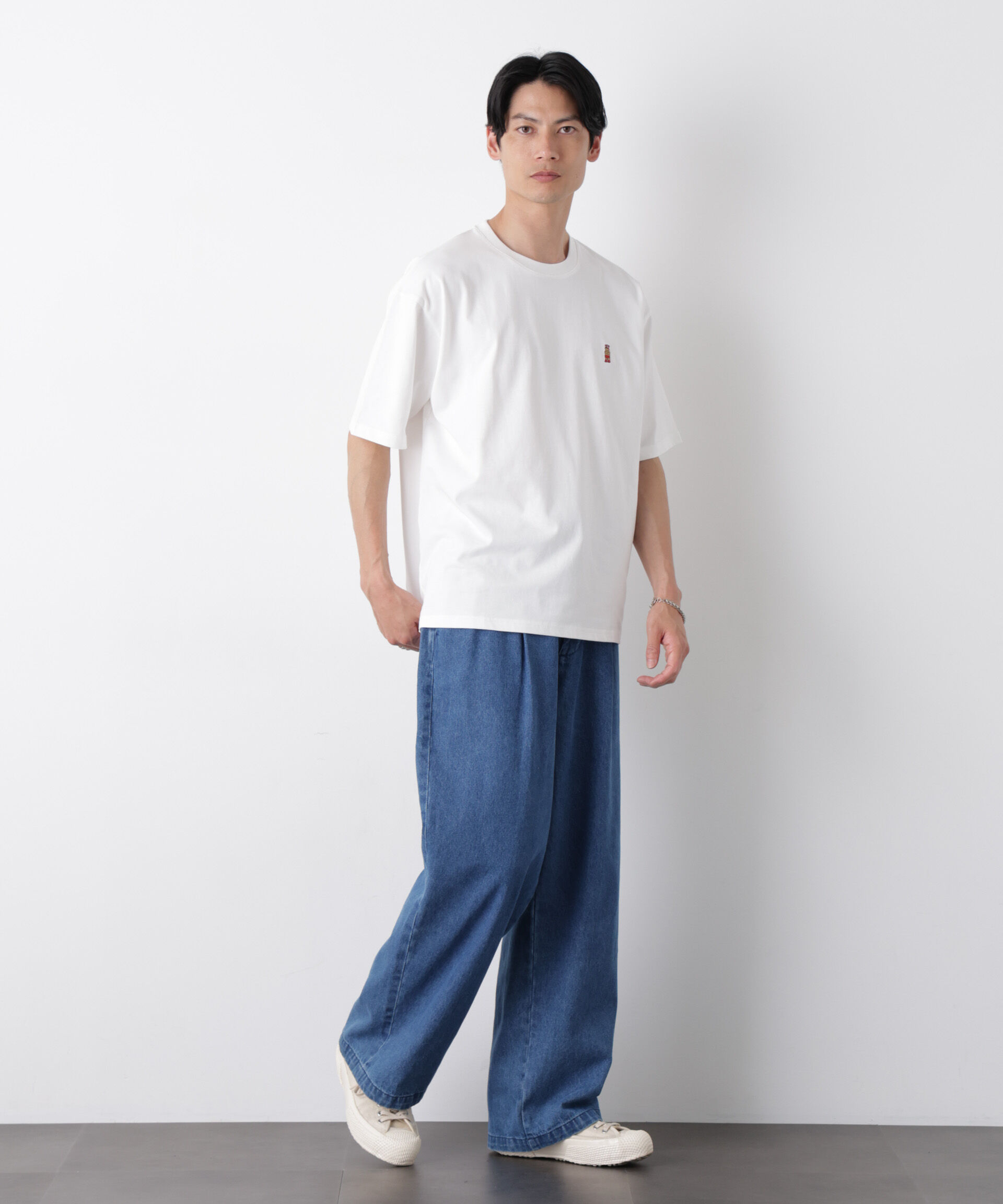 nano･universe「ナノベア ワイドTシャツ半袖 プロレス」|Tシャツ・カットソー|