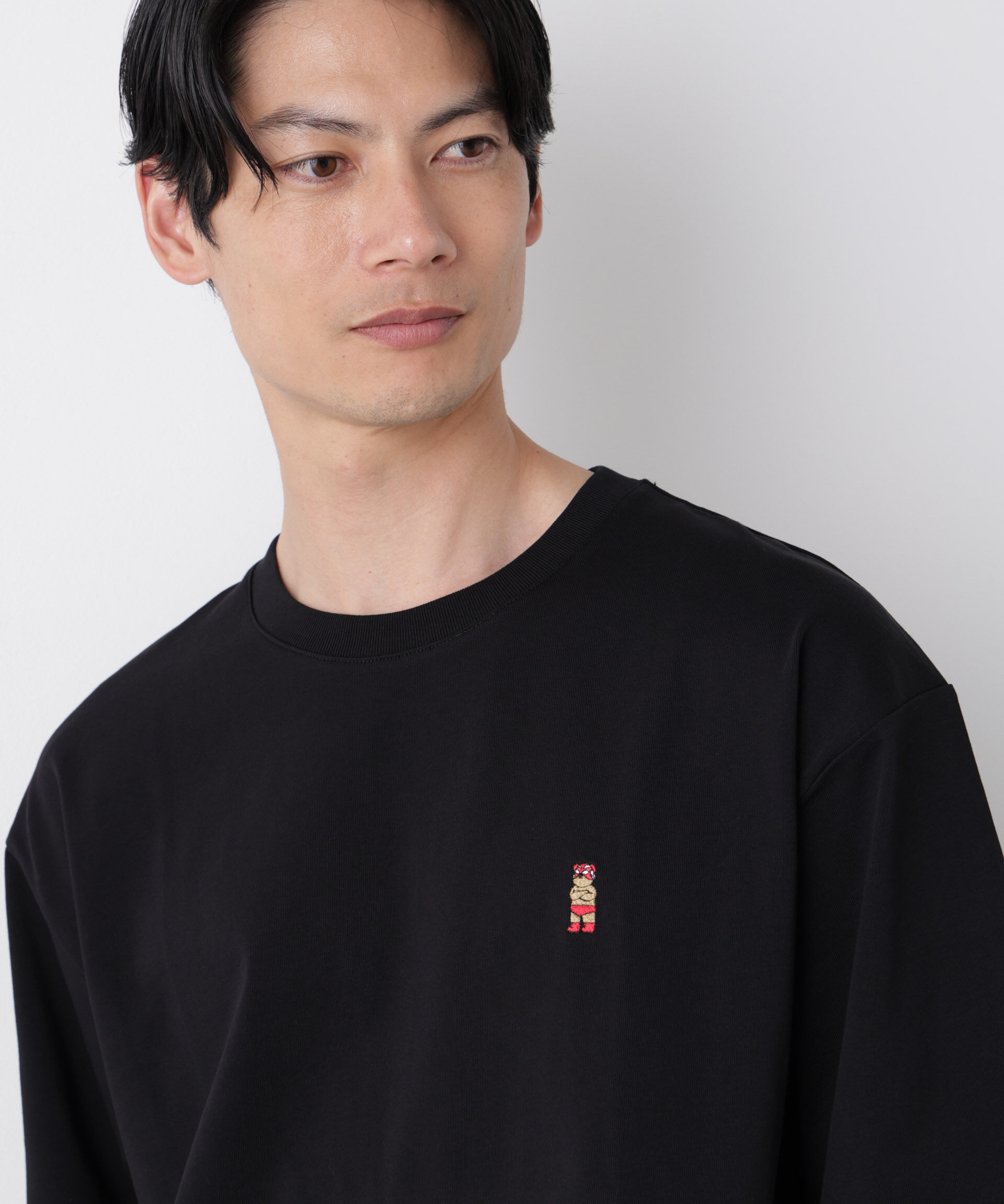 nano･universe「ナノベア ワイドTシャツ半袖 プロレス」|Tシャツ・カットソー|パターン21