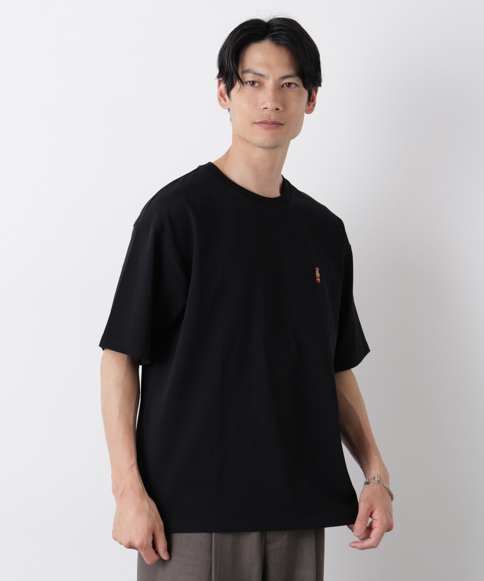 nano･universe「ナノベア ワイドTシャツ半袖 プロレス」|Tシャツ・カットソー|