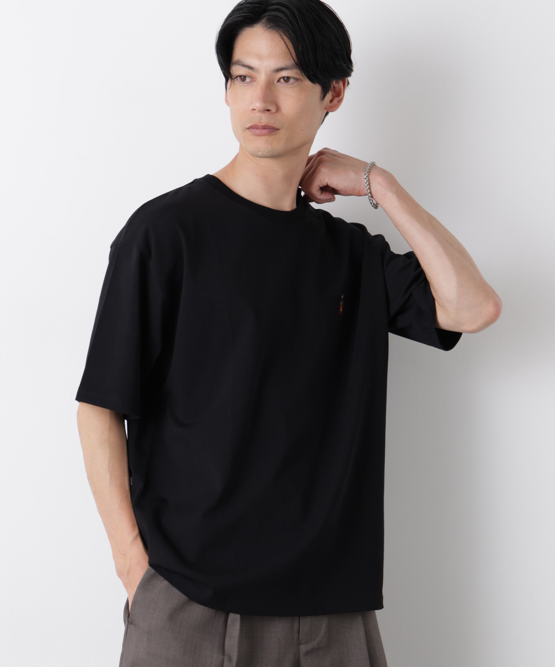 nano･universe「ナノベア ワイドTシャツ半袖 プロレス」|Tシャツ・カットソー|