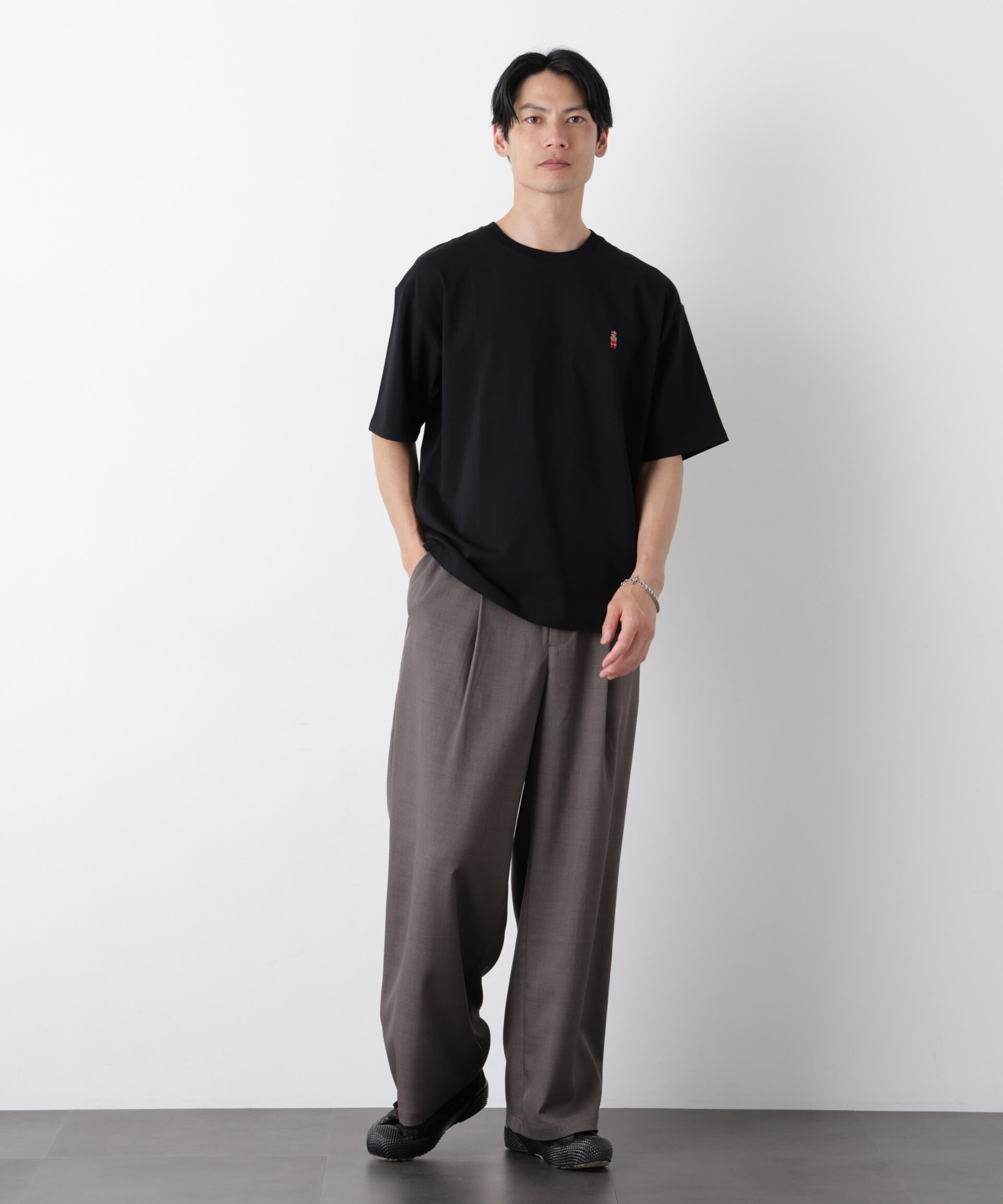 nano･universe「ナノベア ワイドTシャツ半袖 プロレス」|Tシャツ・カットソー|
