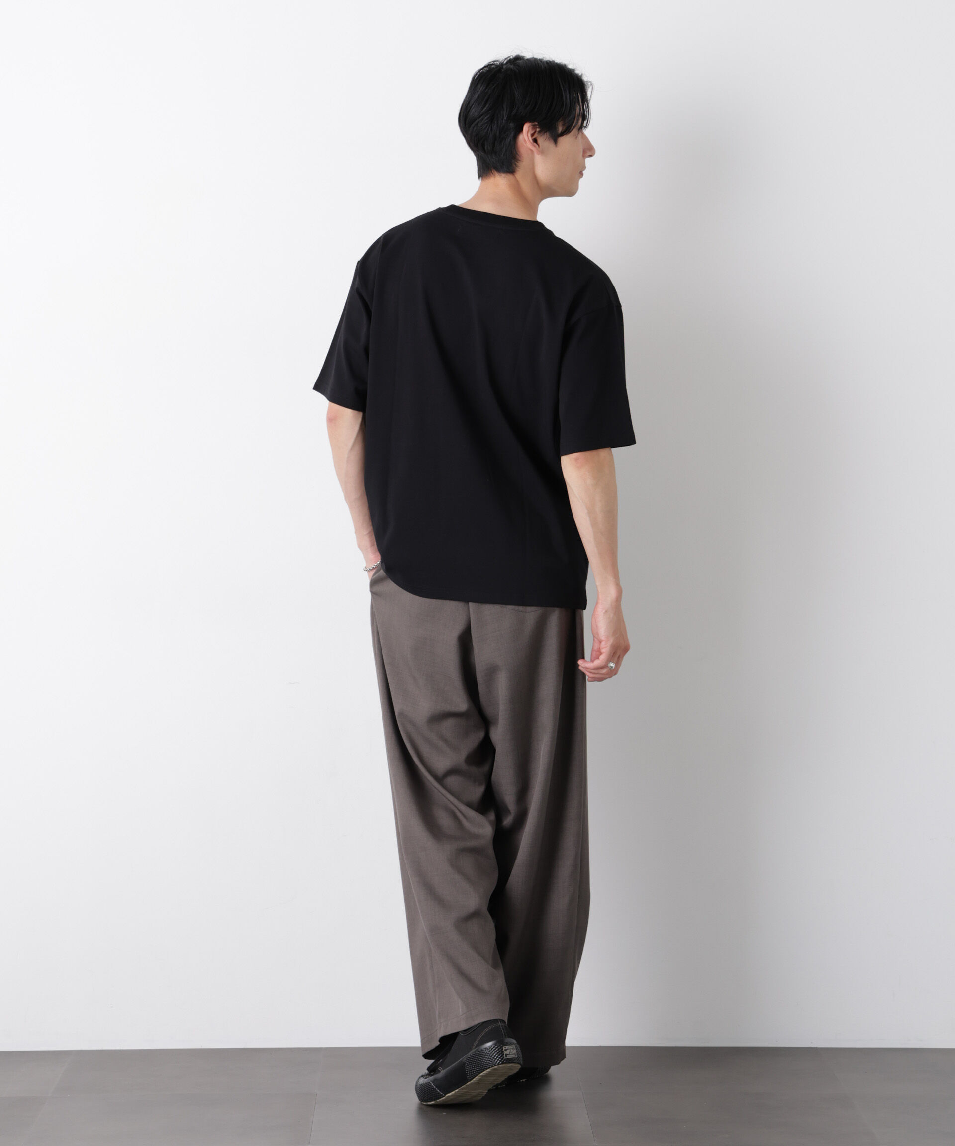 nano･universe「ナノベア ワイドTシャツ半袖 プロレス」|Tシャツ・カットソー|