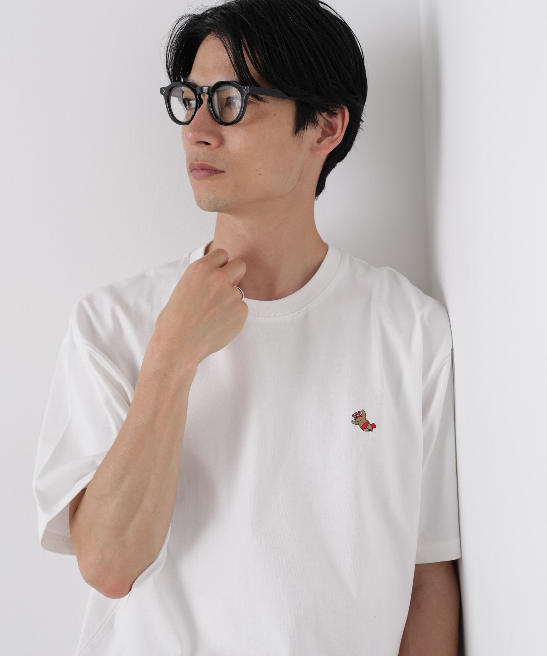 nano･universe「ナノベア ワイドTシャツ半袖 プロレス」|Tシャツ・カットソー|パターン32