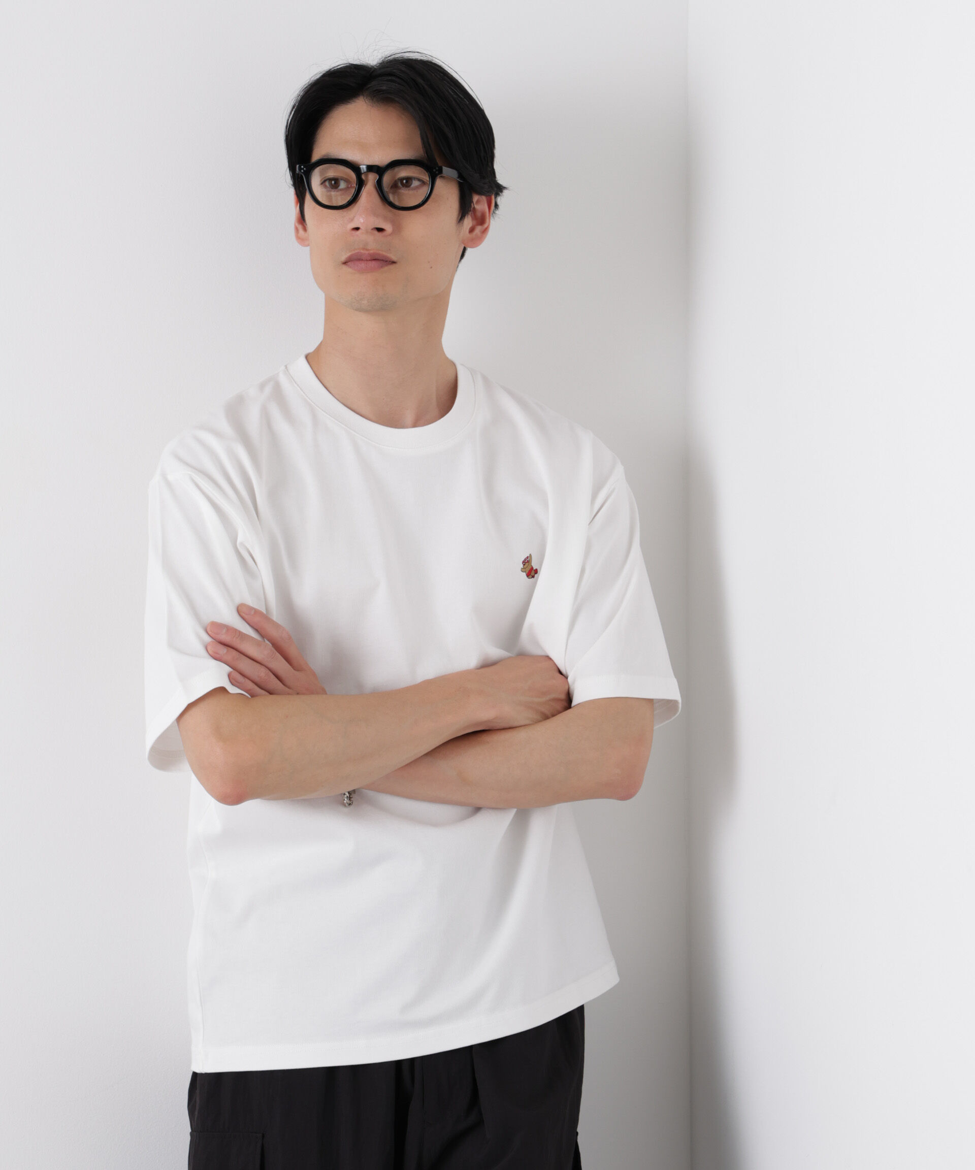 nano･universe「ナノベア ワイドTシャツ半袖 プロレス」|Tシャツ・カットソー|