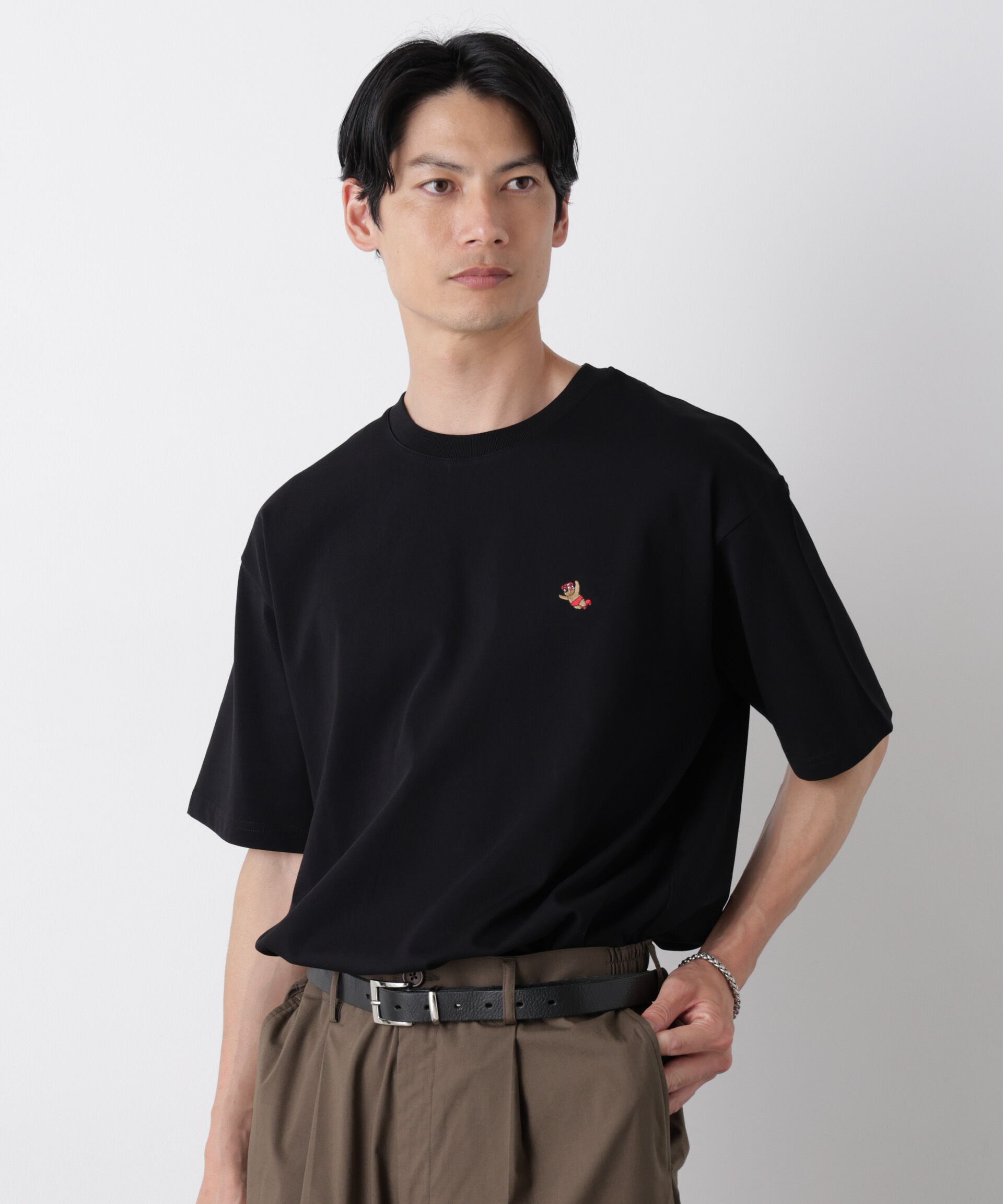 nano･universe「ナノベア ワイドTシャツ半袖 プロレス」|Tシャツ・カットソー|