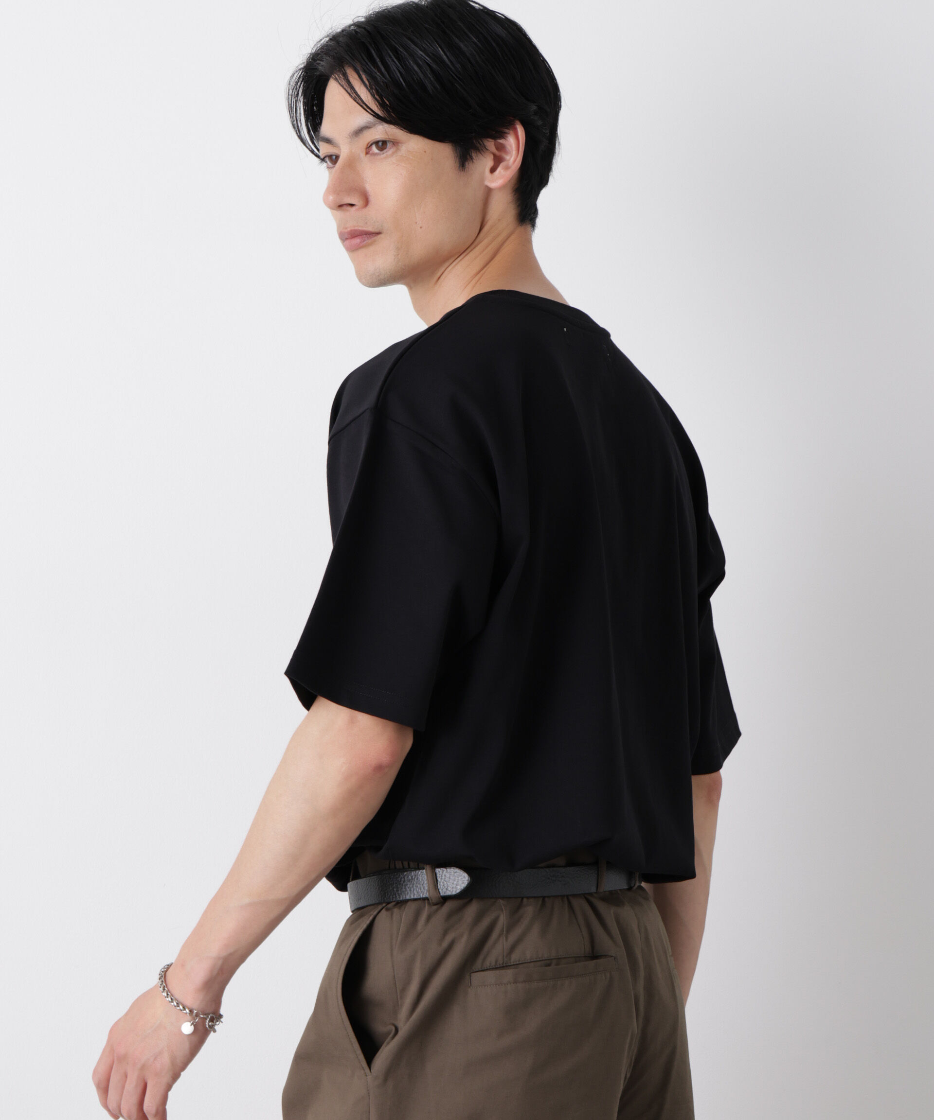 nano･universe「ナノベア ワイドTシャツ半袖 プロレス」|Tシャツ・カットソー|