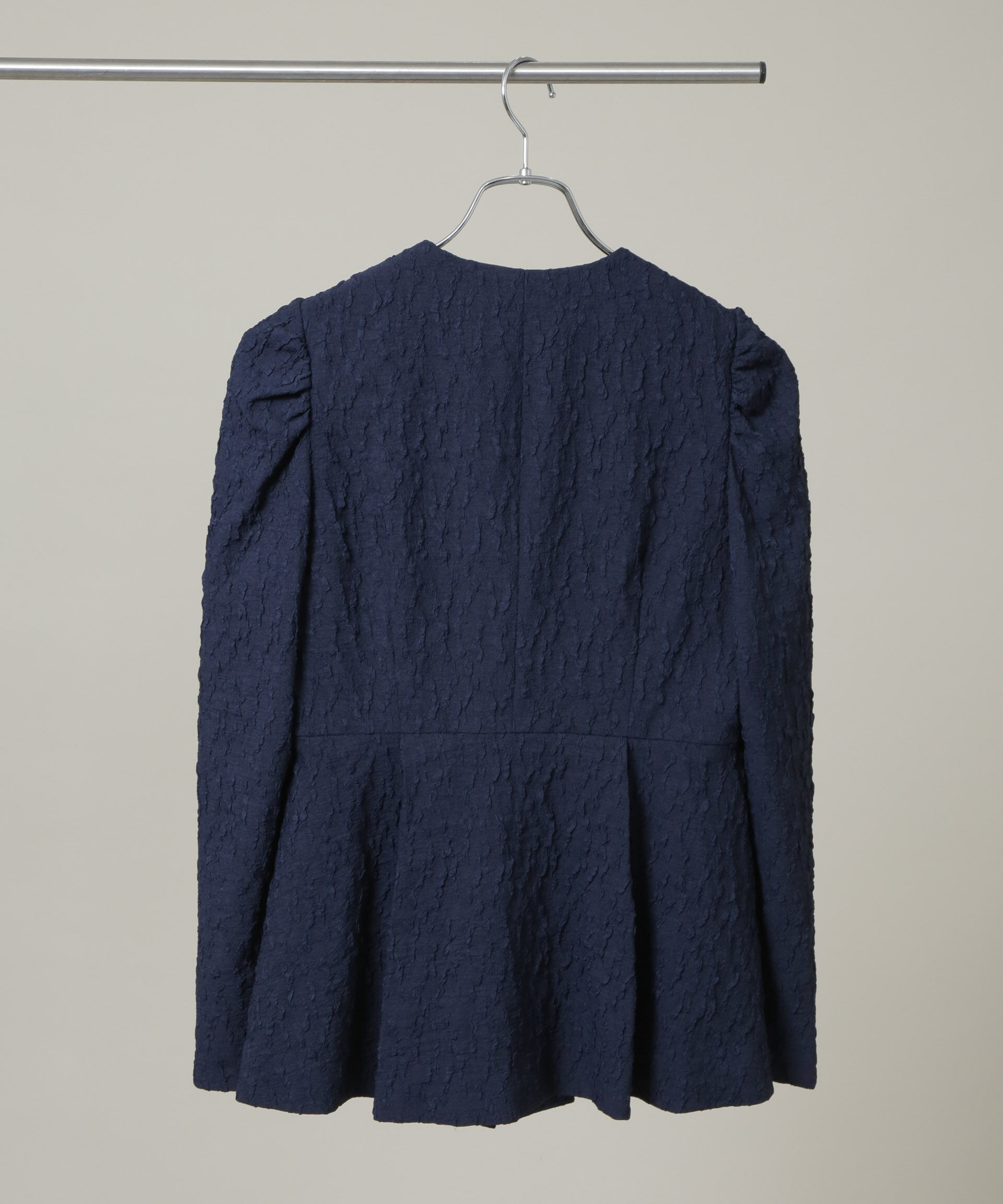 nano･universe「troisieme chaco/別注 PUFFY JACQUARD ジャケット」|テーラードジャケット|