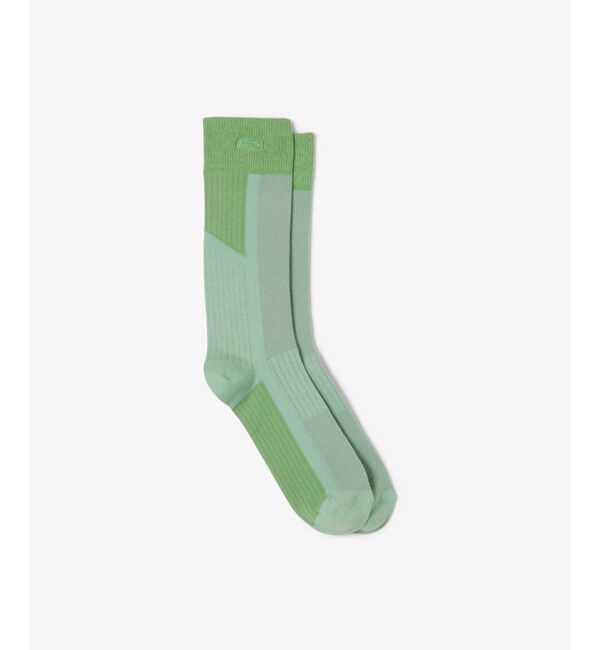 LACOSTE「テクニカル切り替えクルーソックス」|ソックス|グリーン