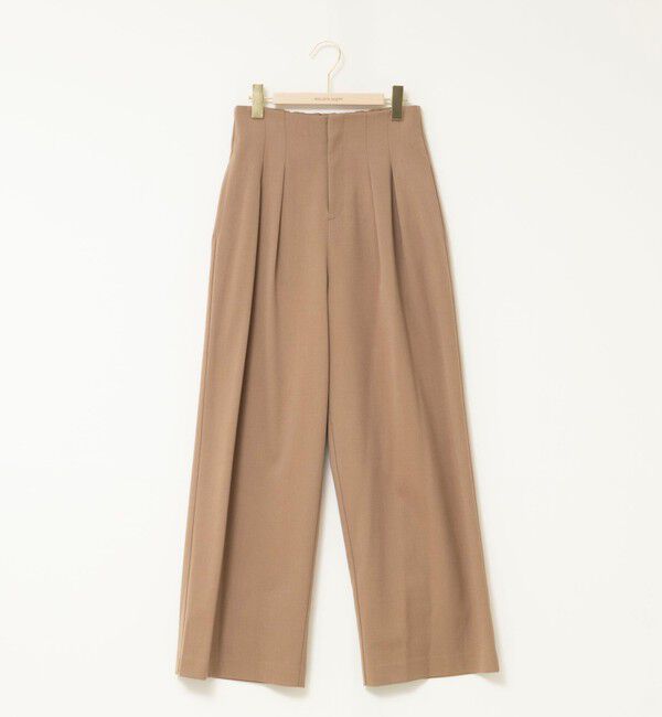 NOLLEY'S sophi「《セットアップ対応》ウォッシャブルウール混ツイルハイウエストワイドパンツ」|その他|
