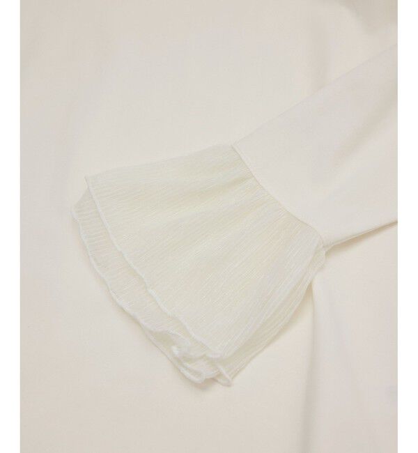 Rope&rsquo;Picnic「袖ラメシアープリーツカットトップス」|Tシャツ・カットソー|